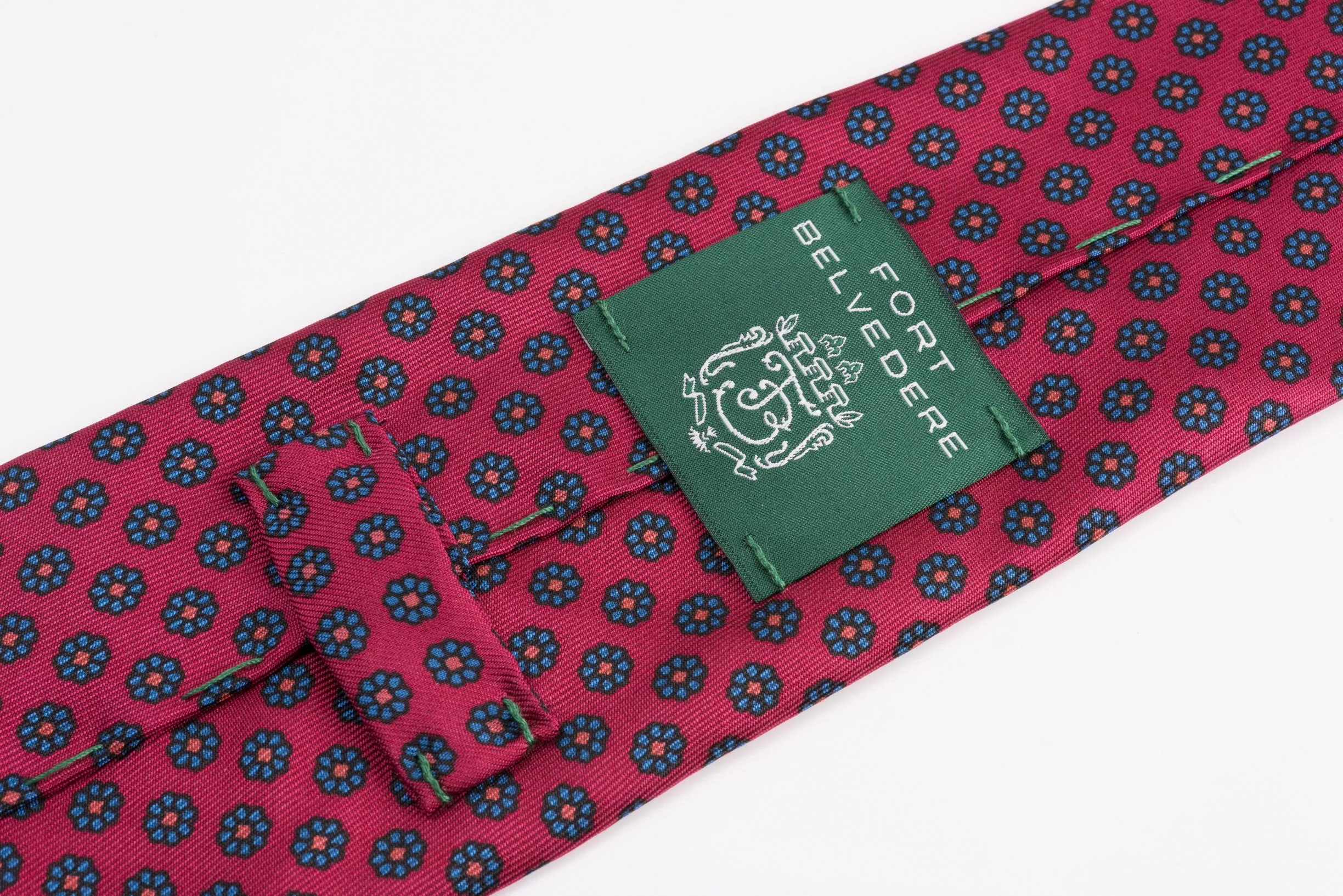 Ruby Red Macclesfield Neats Madder Silk Tie