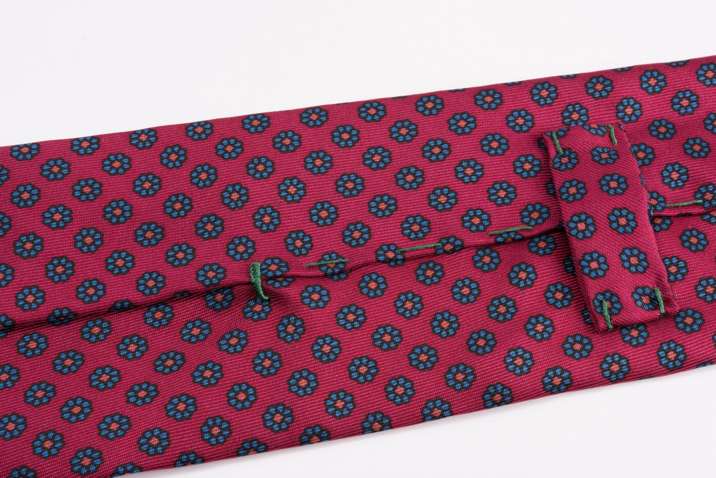 Ruby Red Macclesfield Neats Madder Silk Tie