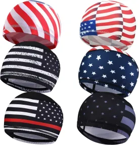 Skull Cap Helmet Liner Hard Hat Liner Running Beanie Head Wrap Bicycle Football Sweat Wicking Cycling Caps for Men Women