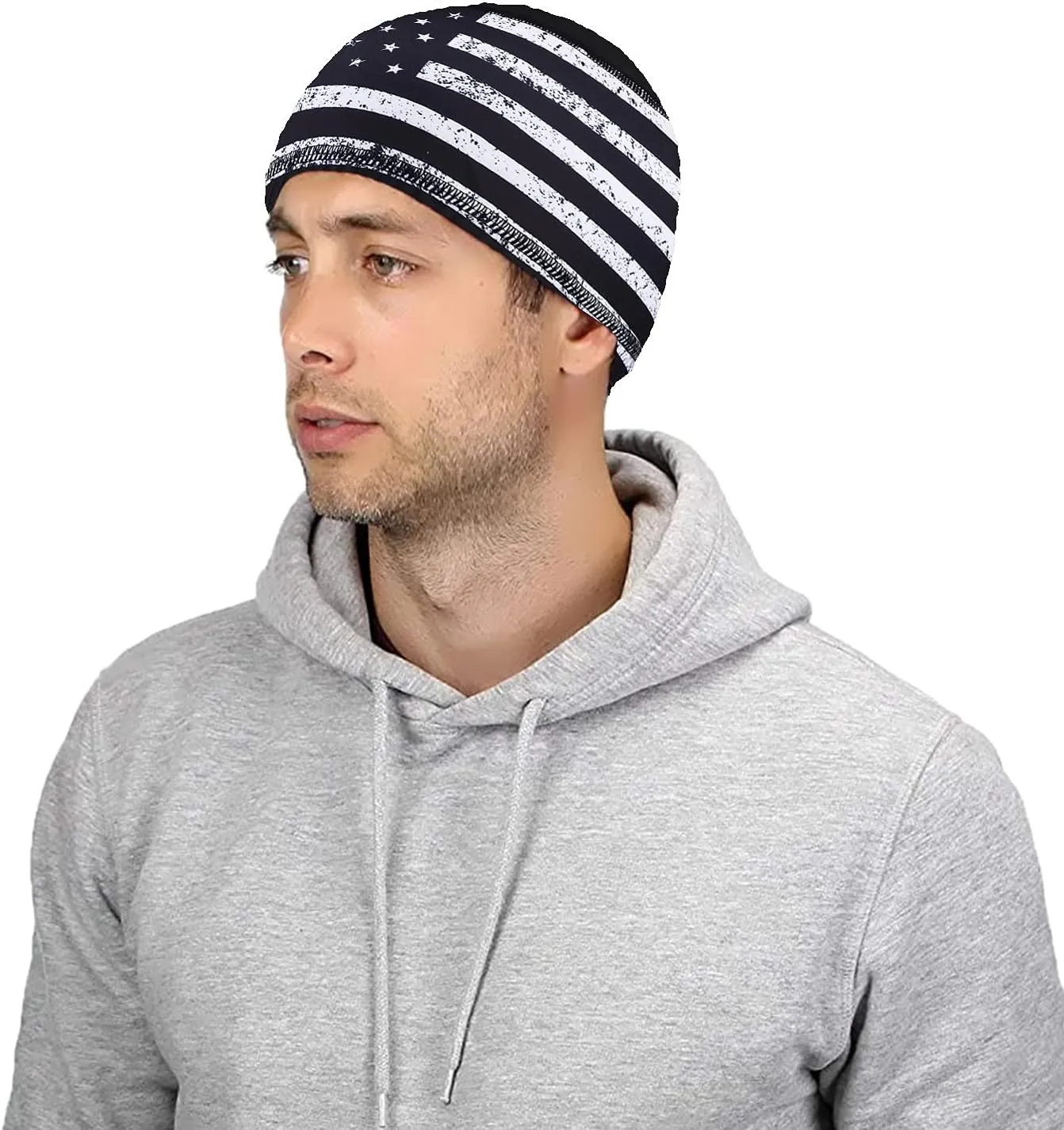 Skull Cap Helmet Liner Hard Hat Liner Running Beanie Head Wrap Bicycle Football Sweat Wicking Cycling Caps for Men Women