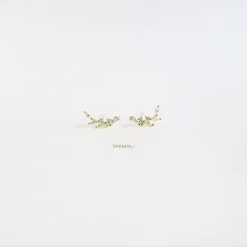 Small Leaf Earrings,  Gold, Silver SHEMISLI SS062 LR
