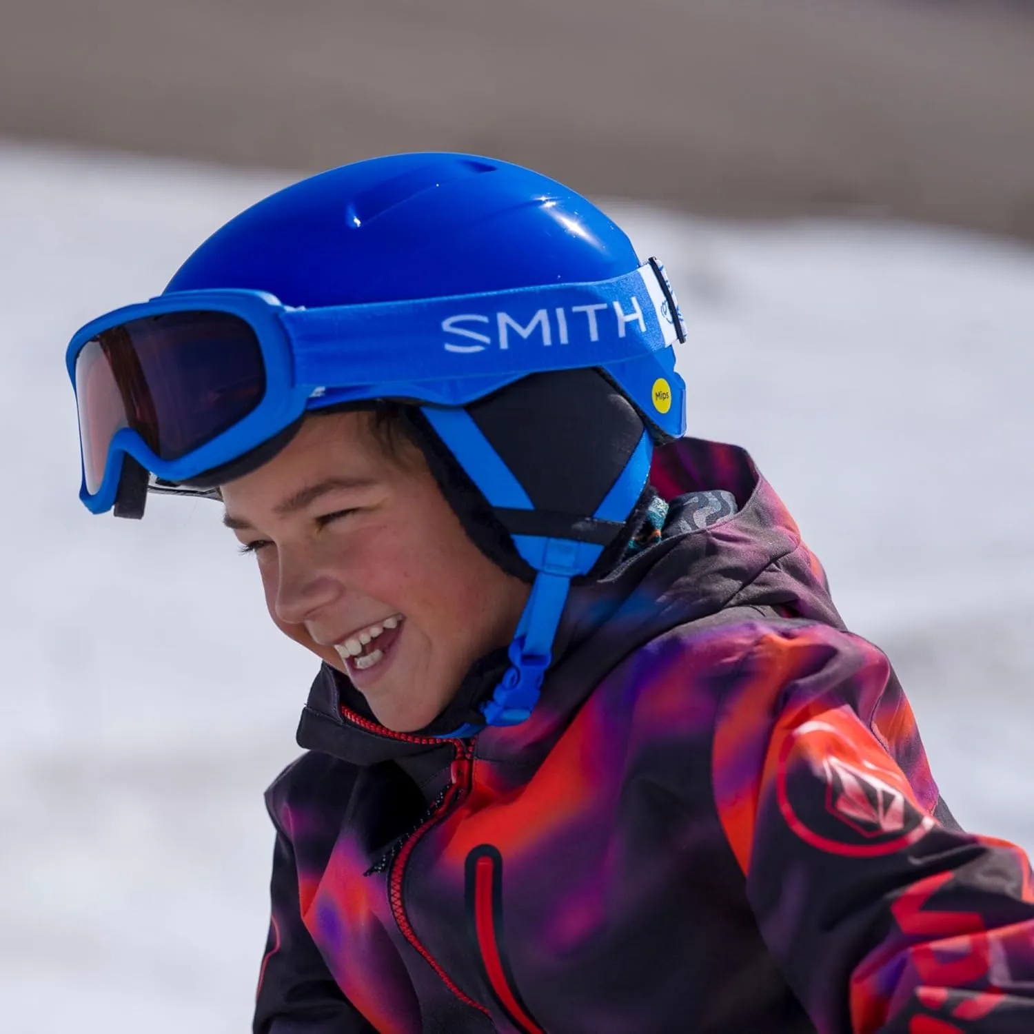 Smith Glide Jr. Helmet  Youth Snowsports Helmet with MIPS Technology  Lightweight Protection for Kids for Skiing & Snowboarding