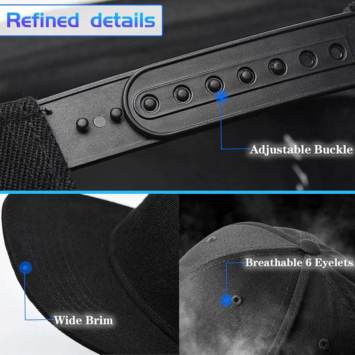 Snapback Hats Christian Hats for Men Flat Bill Hats for Men Adjustable Black Baseball Cap for Women