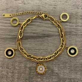 Stainless Steel Charm Bracelet