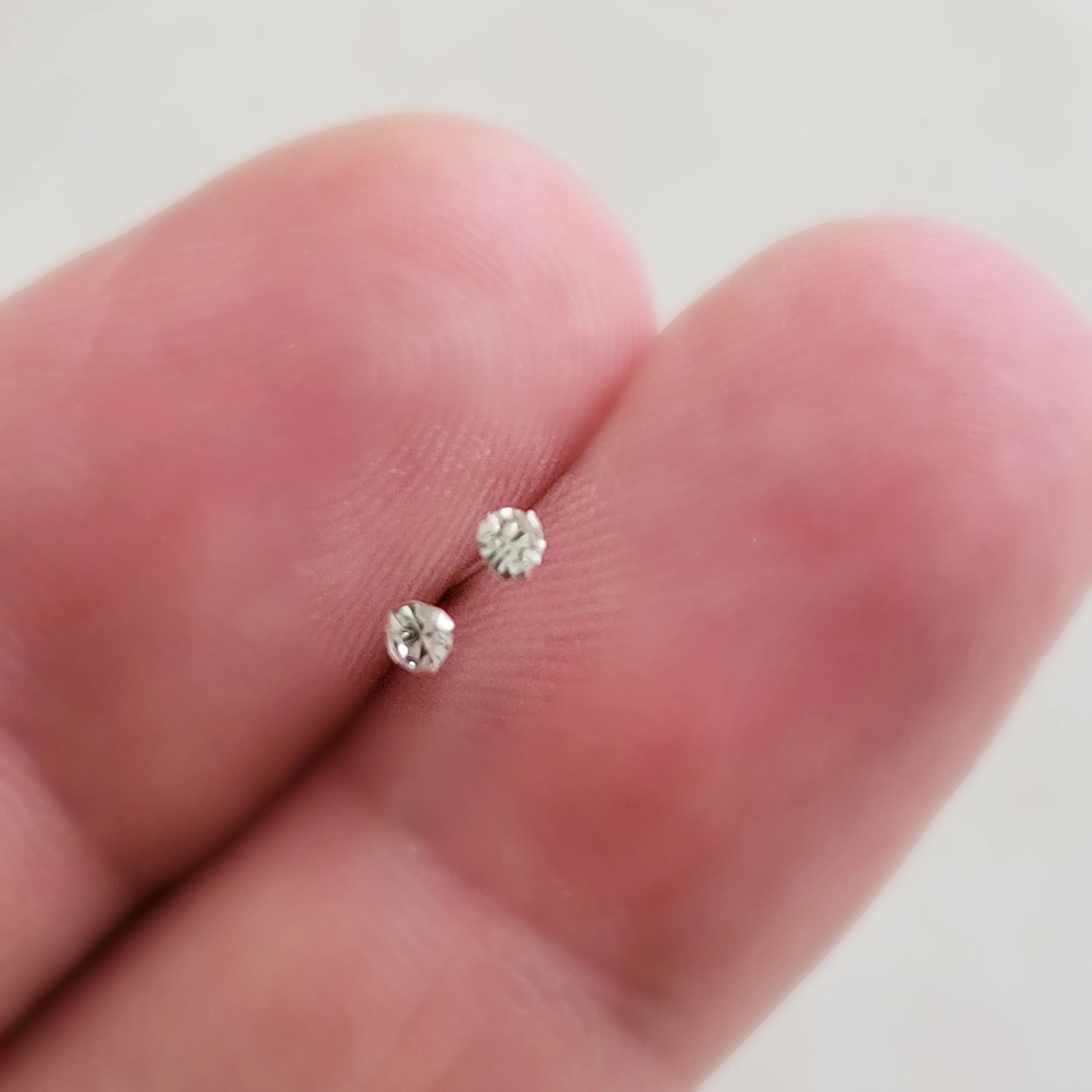 Super Tiny CZ Stud Earrings