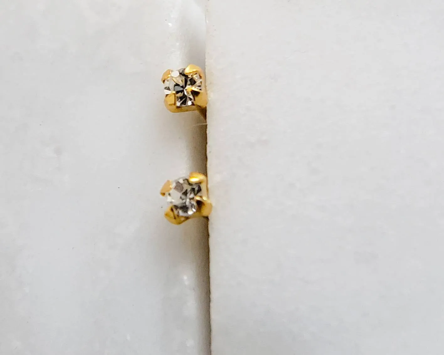Super Tiny CZ Stud Earrings
