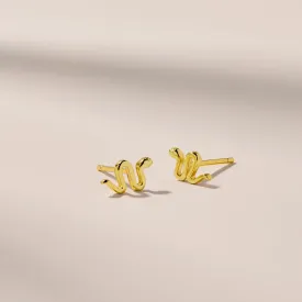 Tiny Snake Stud Earrings