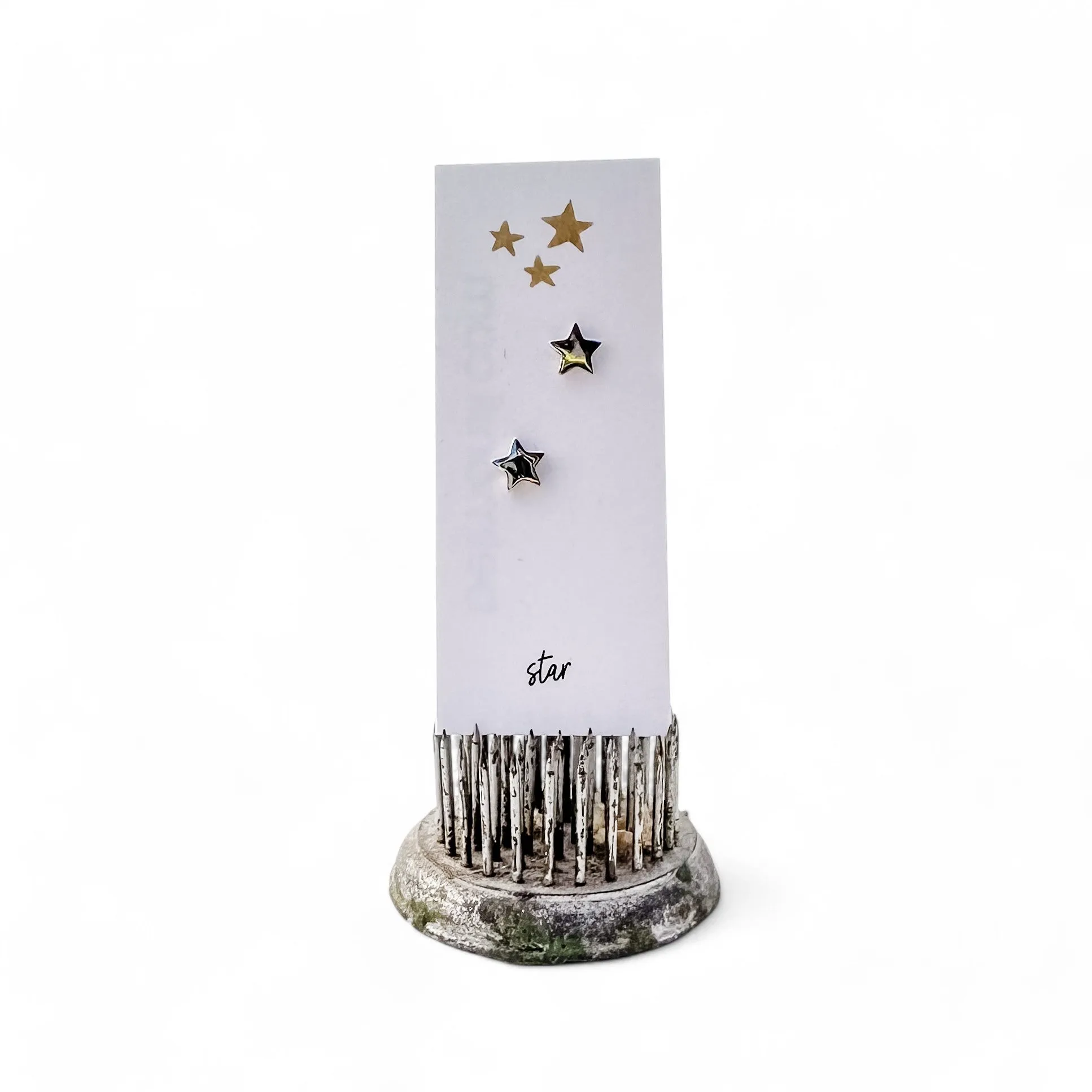 Tiny star stud earring