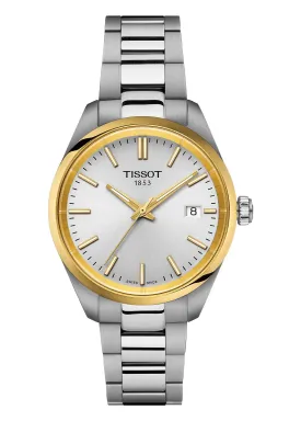 TISSOT SWISS T-CLASSIC PR100 STAINLESS STEEL GOLD ACCENTS T150-210-21-031-00