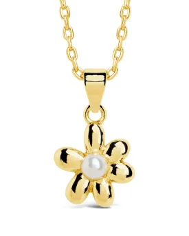 Vallie Pearl Blossom Pendant Necklace