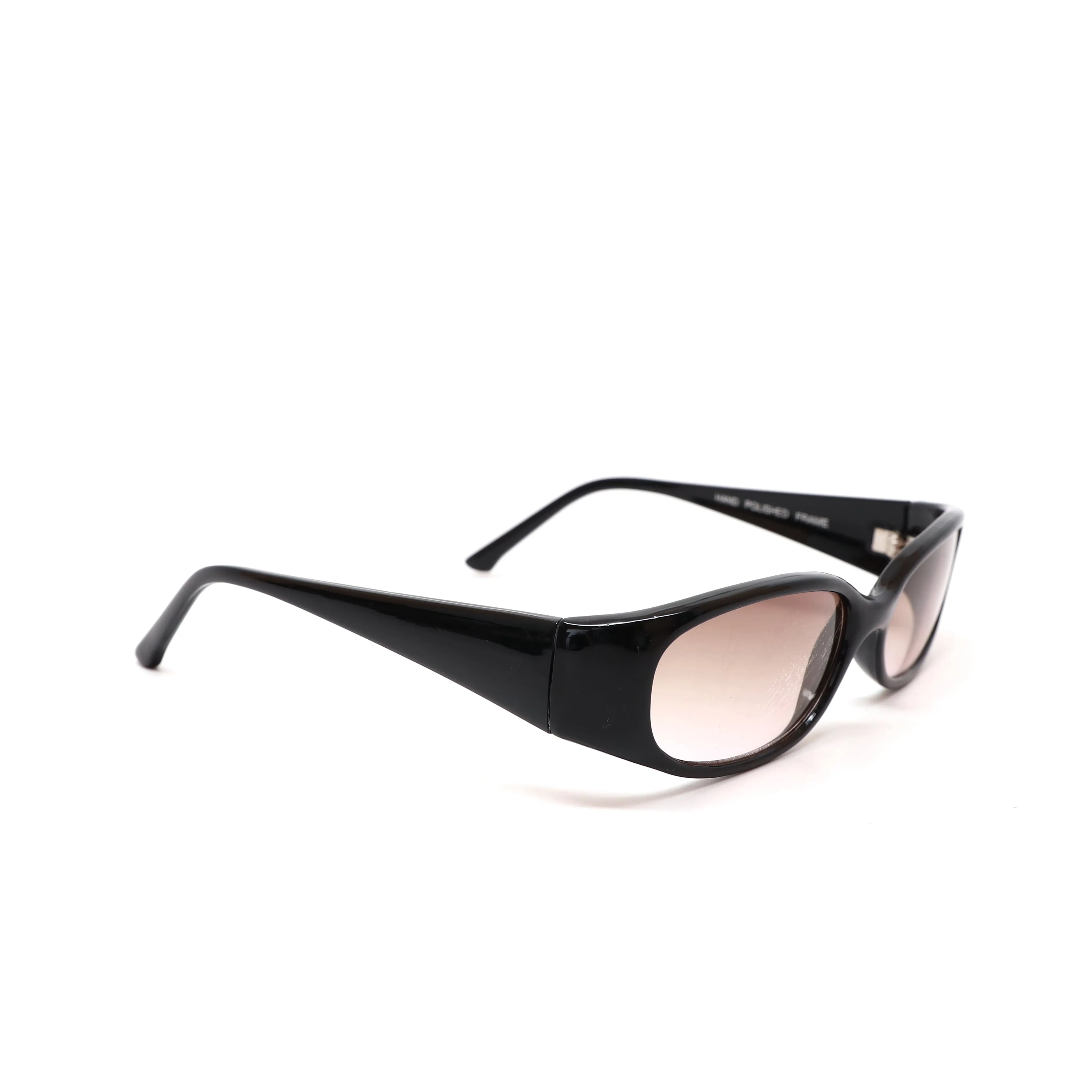 Vintage Small Size Alexine Oval Frame Sunglasses - Cream Brown