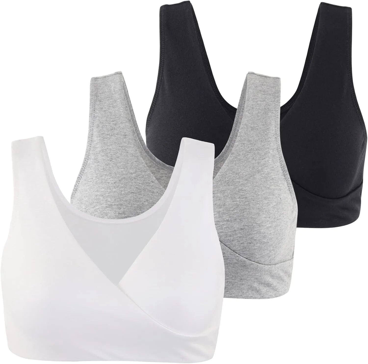 Women's Cotton Wireless Sleep Bra for Nursing and Maternity
