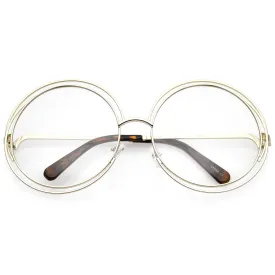 Women's Modern Oversize Loop Round Sunglasses A822