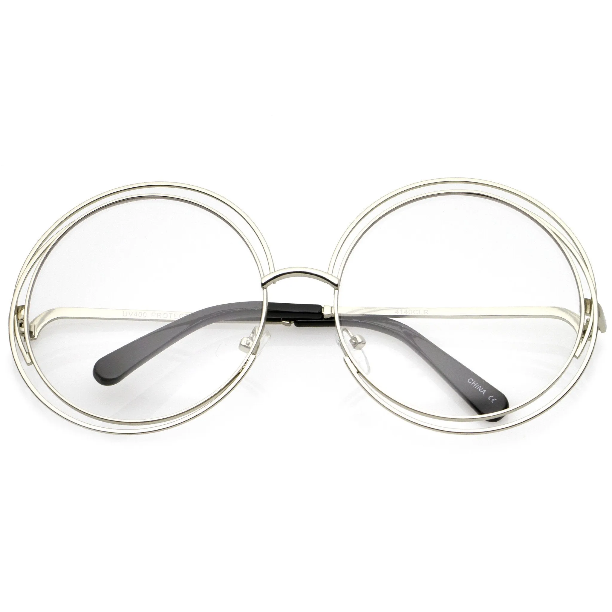 Women's Modern Oversize Loop Round Sunglasses A822