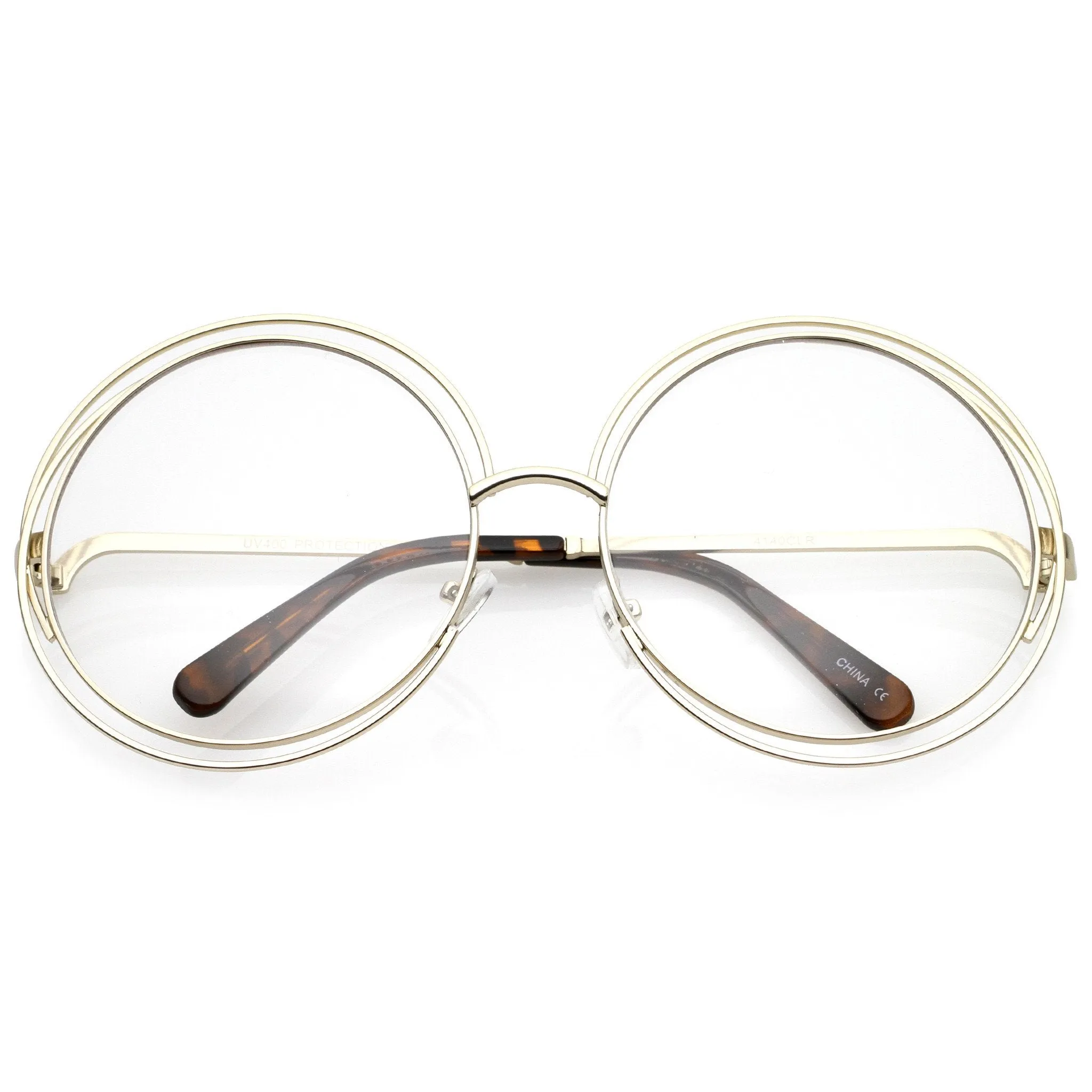 Women's Modern Oversize Loop Round Sunglasses A822