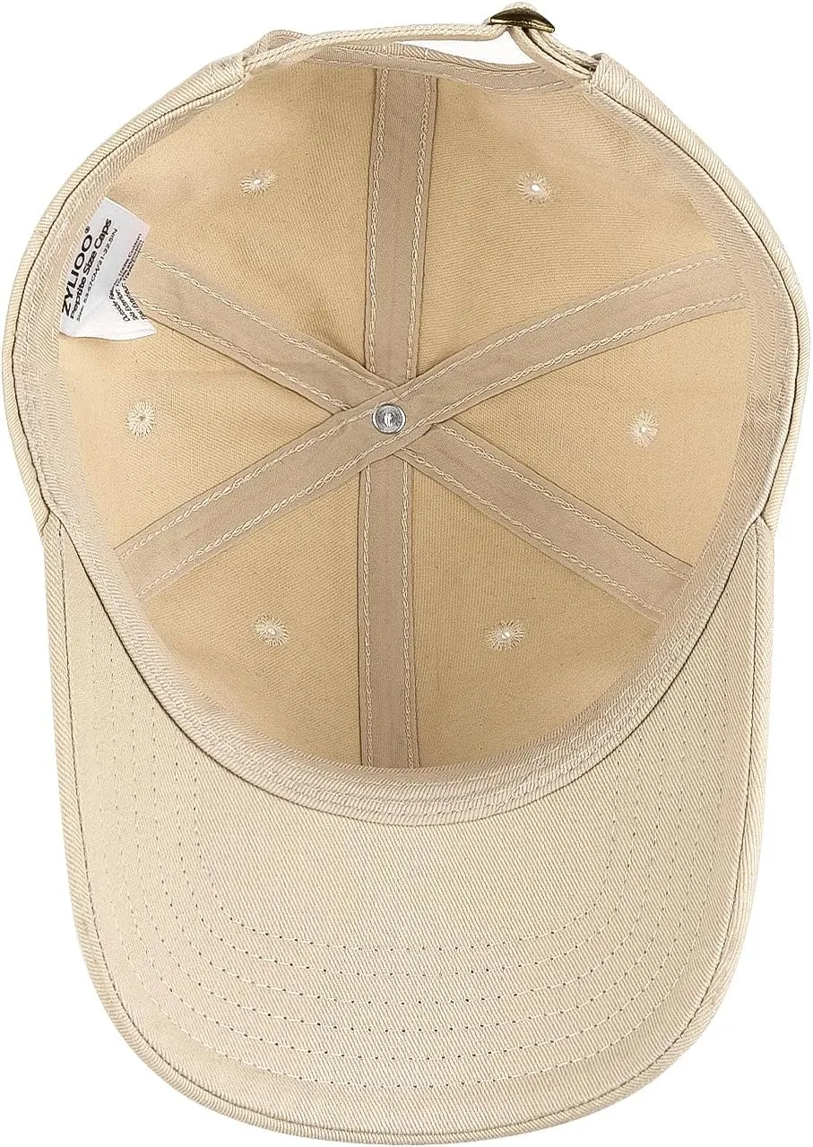 Zylioo Small Baseball Cap,Petite Size Ball Cap,Relaxed Little Sports Cap,Adjustable Fitted Golf Cap for Men Women
